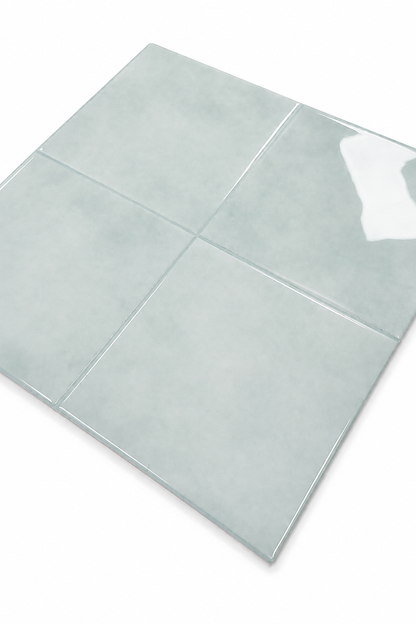 Large Square Stick on Tile - Soft Blue