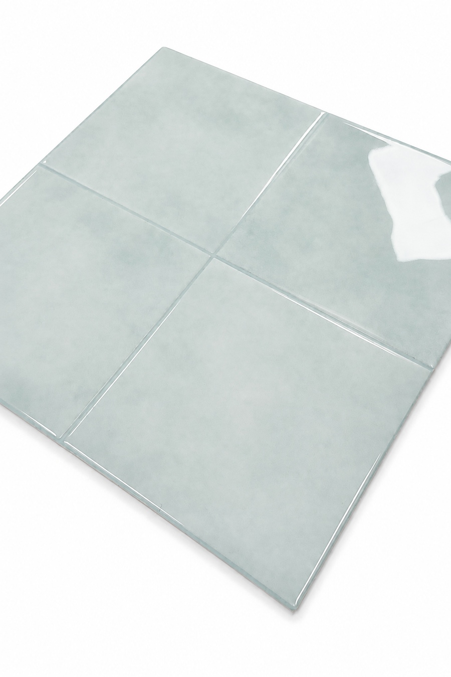 Large Square Stick on Tile - Soft Blue