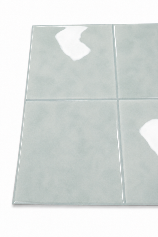 Large Square Stick on Tile - Soft Blue