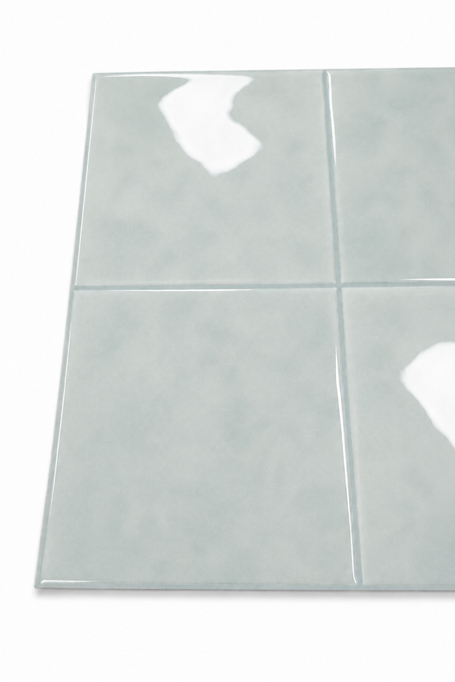 Large Square Stick on Tile - Soft Blue