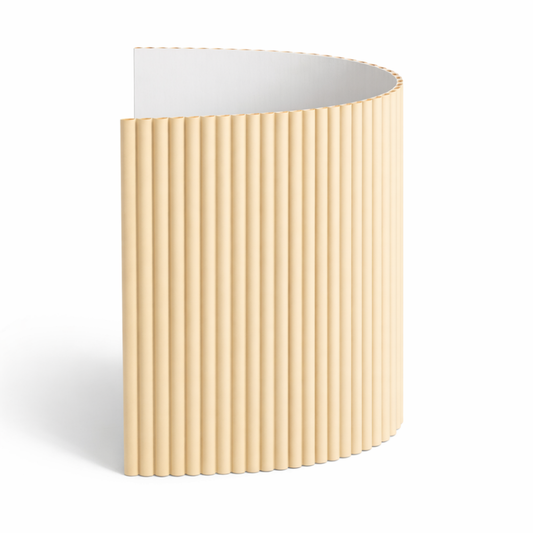 Flexible Wood Roll Panels -  Large Demi Round