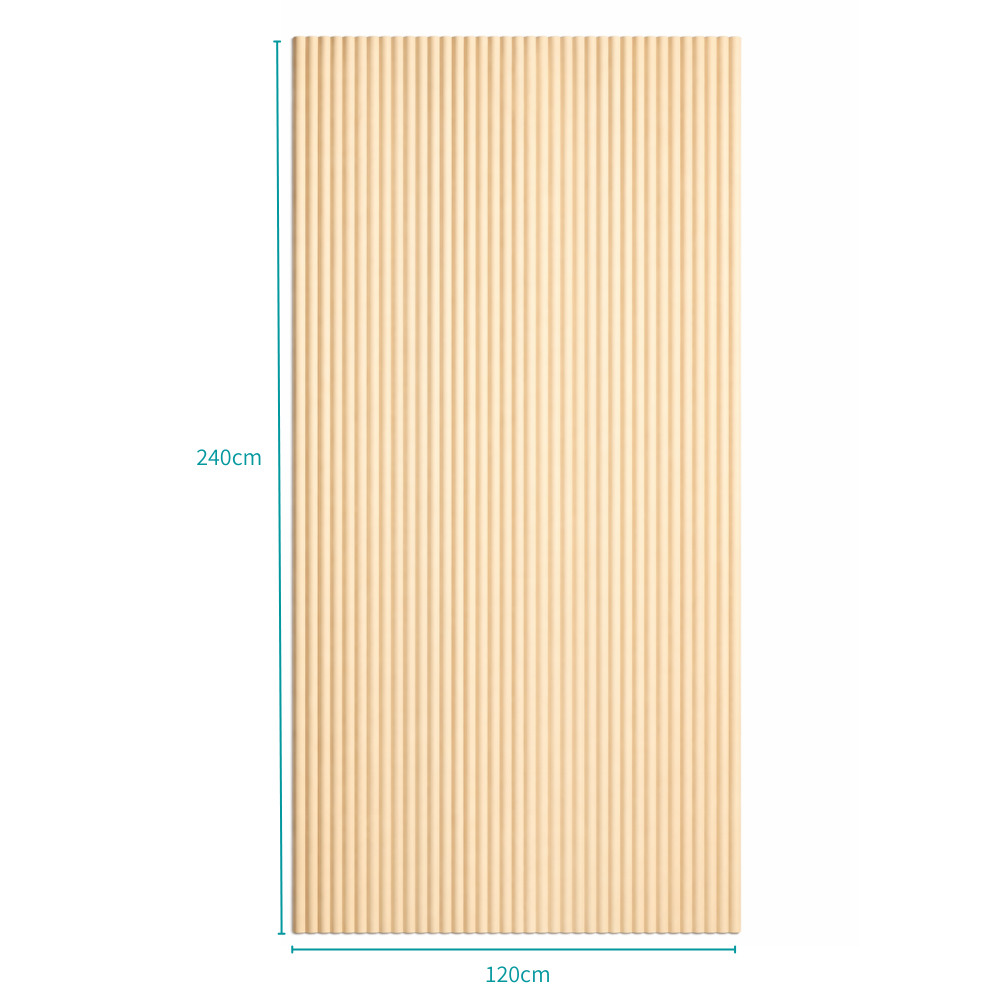Flexible Wood Roll Panels -  Large Demi Round