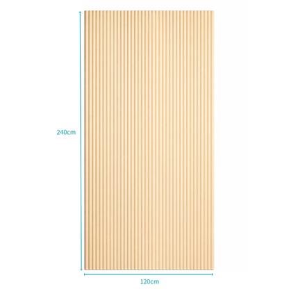 Flexible Wood Roll Panels -  Large Demi Round
