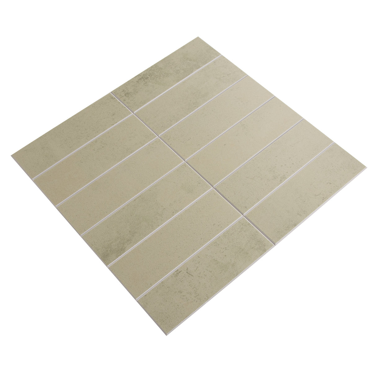 Large Kit Kat Stick on Composite Tile - Antique Matte Sage Green