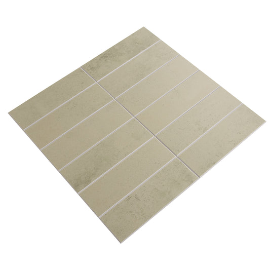 Large Kit Kat Stick on Composite Tile - Antique Matte Sage Green