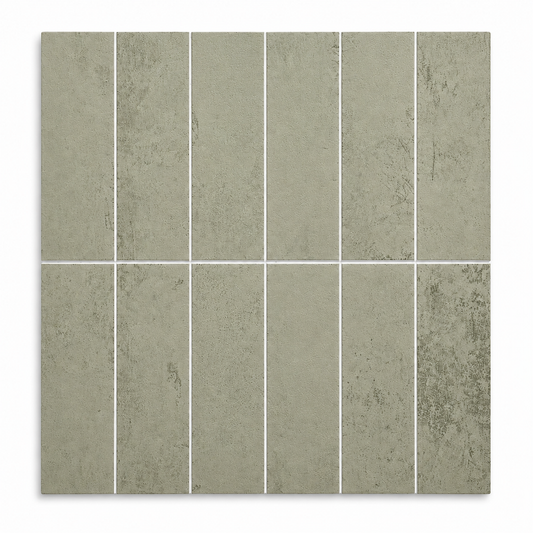 Large Kit Kat Stick on Composite Tile - Antique Matte Sage Green