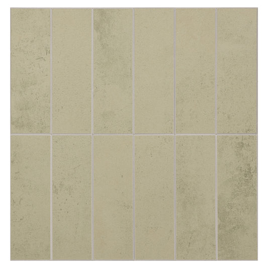 Large Kit Kat Stick on Composite Tile - Antique Matte Sage Green