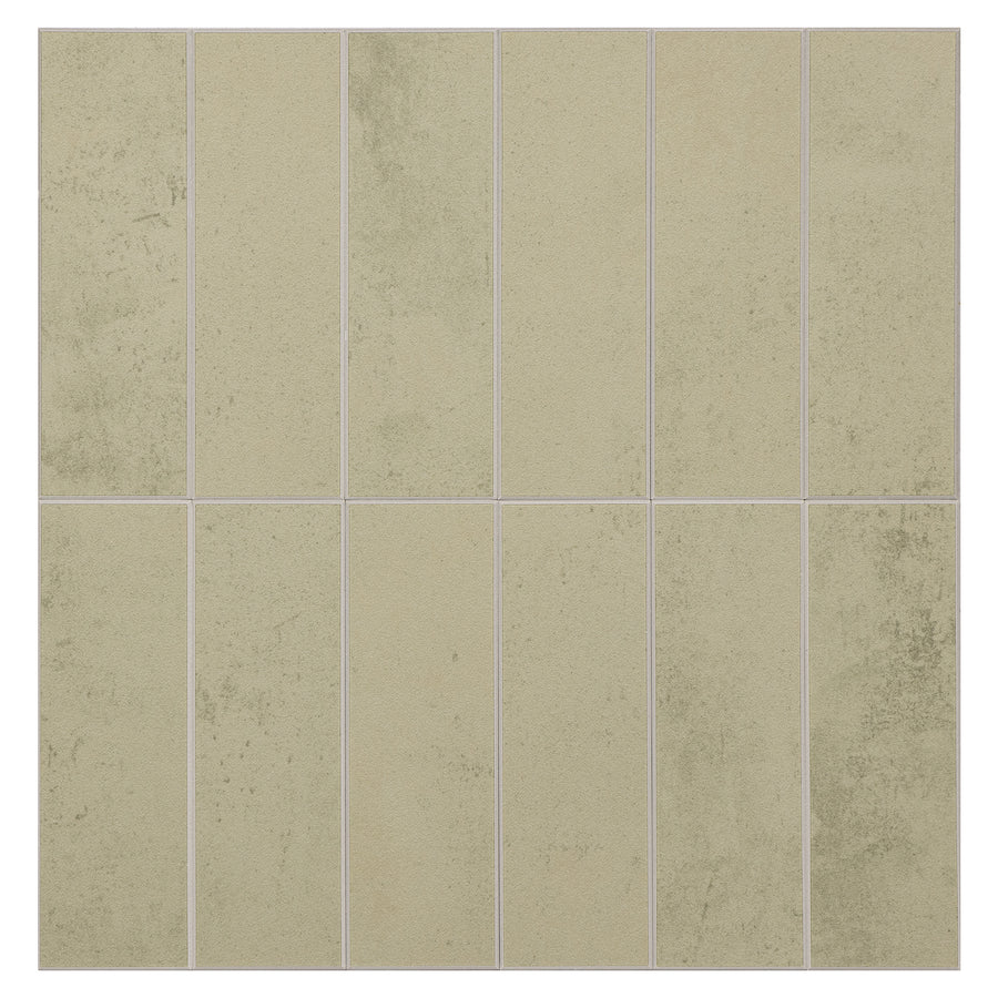 Large Kit Kat Stick on Composite Tile - Antique Matte Sage Green