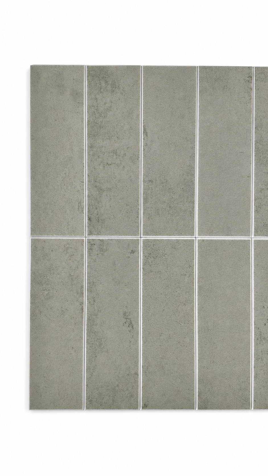 Large Kit Kat Stick on Composite Tile - Antique Matte Sage Green