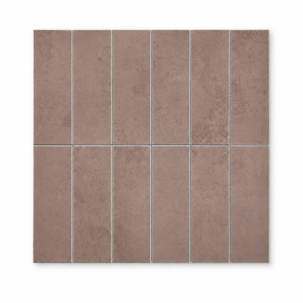 Large Kit Kat Stick on Composite Tile - Matte Clay Beige