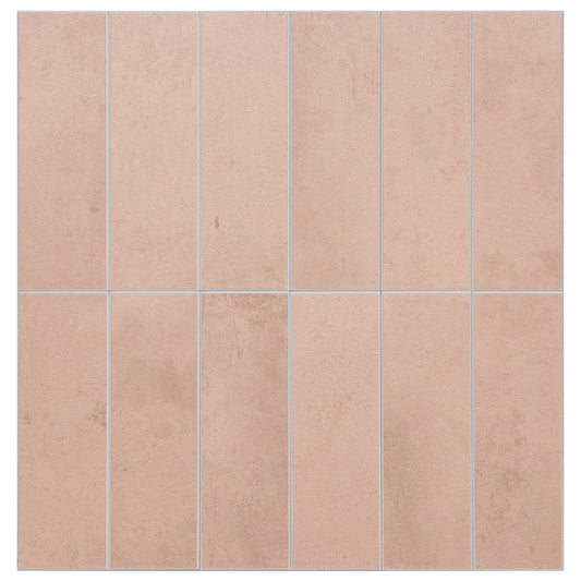 Large Kit Kat Stick on Composite Tile - Matte Clay Beige