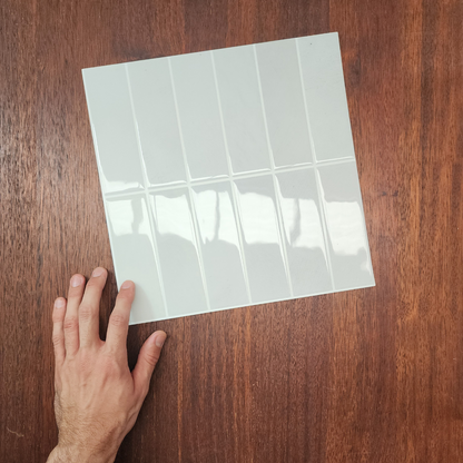 Large Kit Kat Stick on Tile - Off White