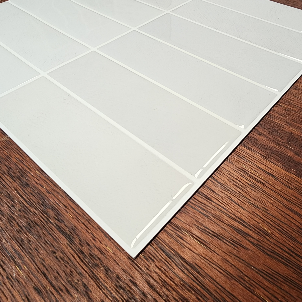 Large Kit Kat Stick on Tile - Off White