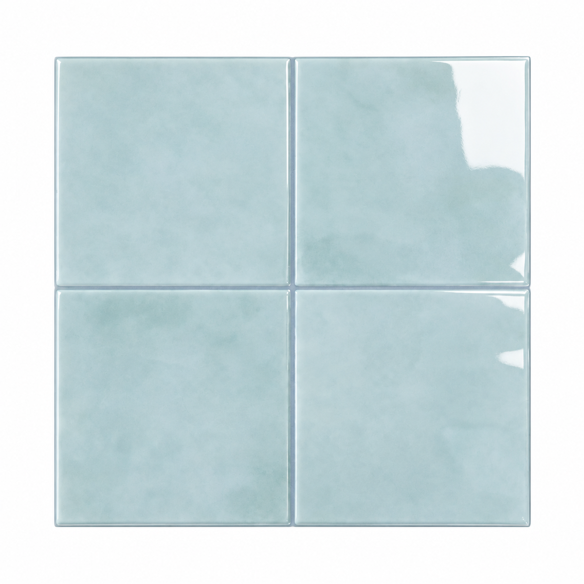 Large Square Stick on Tile - Soft Blue