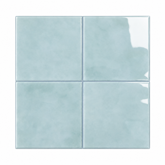 Large Square Stick on Tile - Soft Blue