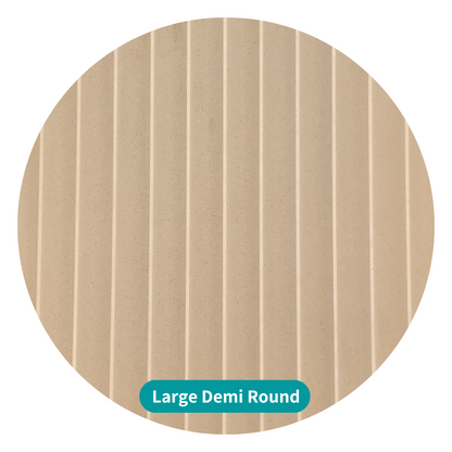 Flexible Wood Roll Panels -  Large Demi Round