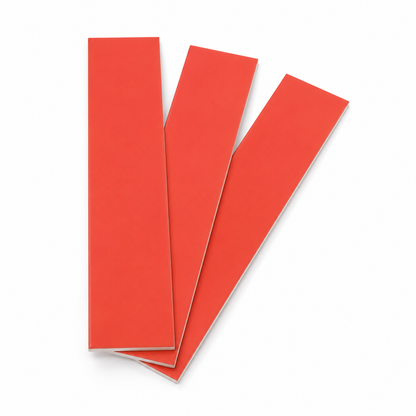 Long Subway Stick on Composite Tile - Matte Orange