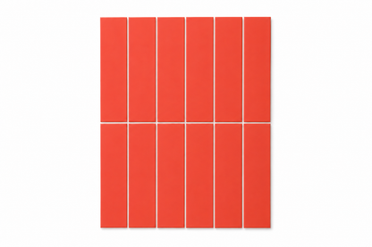 Long Subway Stick on Composite Tile - Matte Orange