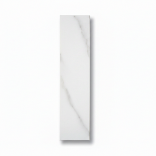 Long Subway Stick on Composite Tile - Carrara Marble