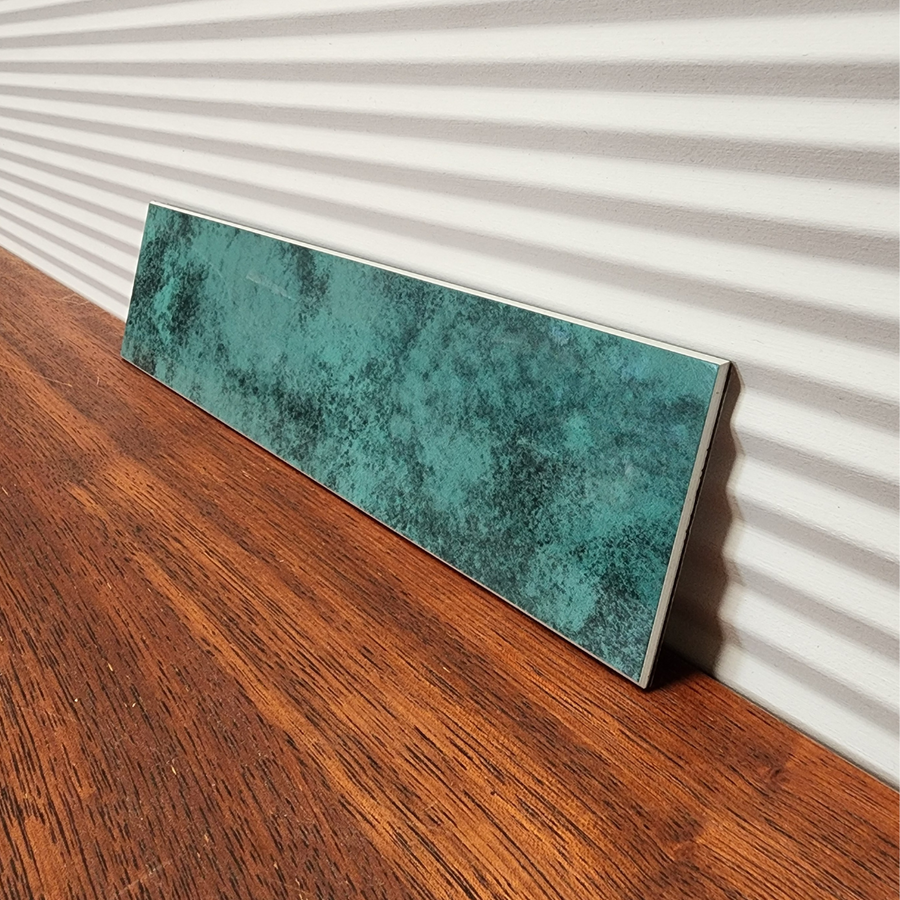 Long Subway Stick on Composite Tile - Turquoise green