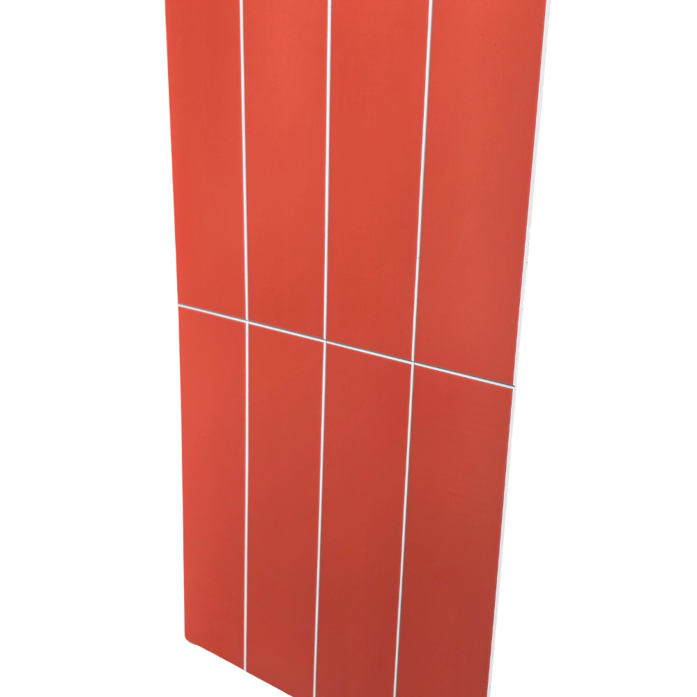 Long Subway Stick on Composite Tile - Matte Orange