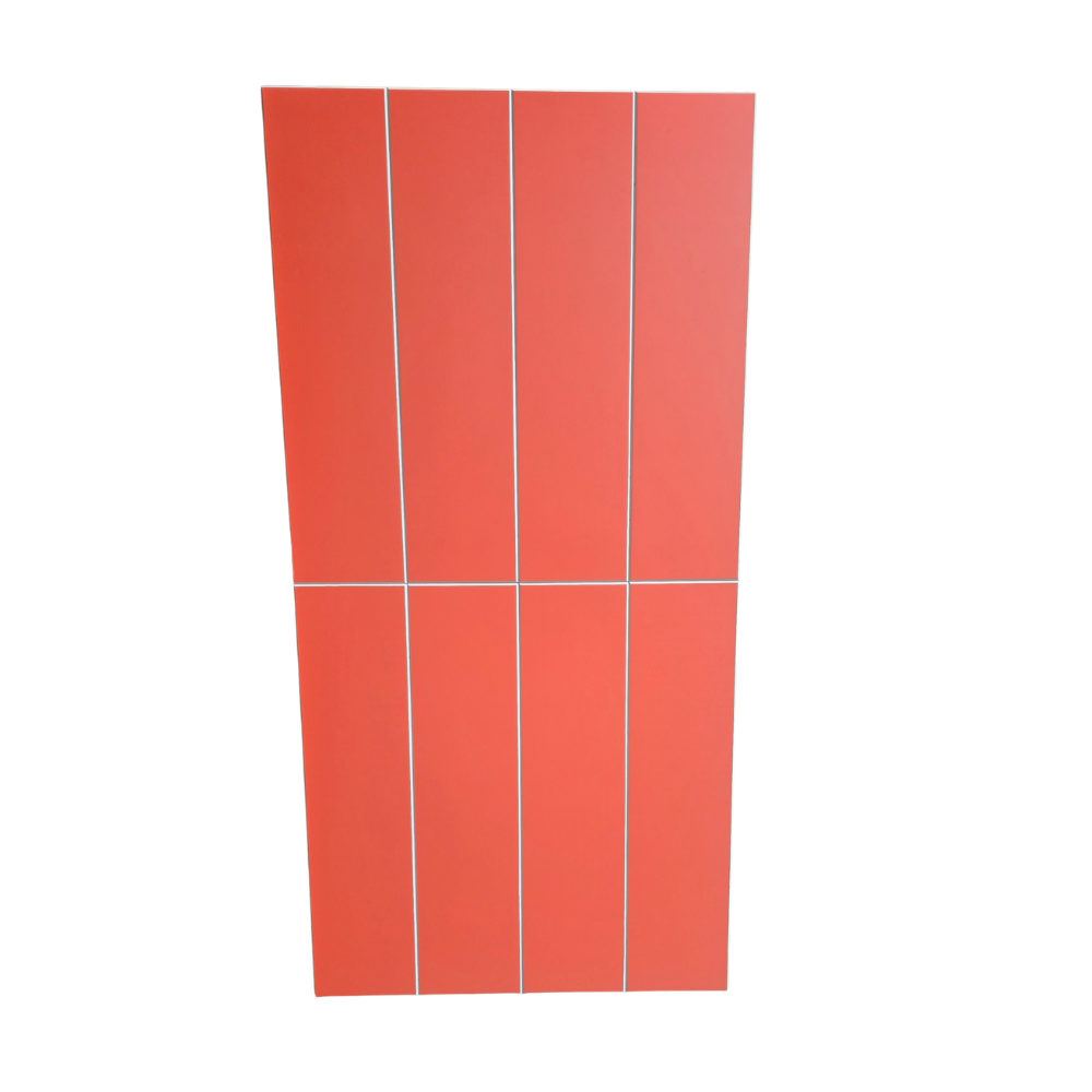 Long Subway Stick on Composite Tile - Matte Orange