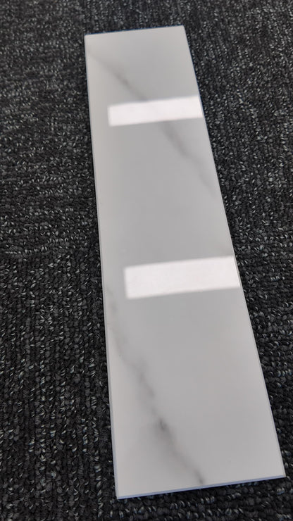 Long Subway Stick on Composite Tile - Carrara Marble