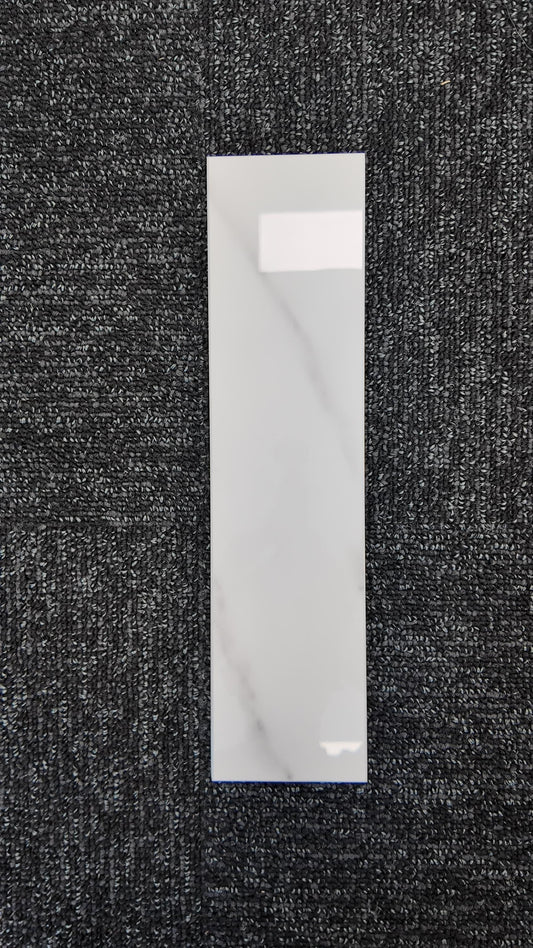 Long Subway Stick on Composite Tile - Carrara Marble
