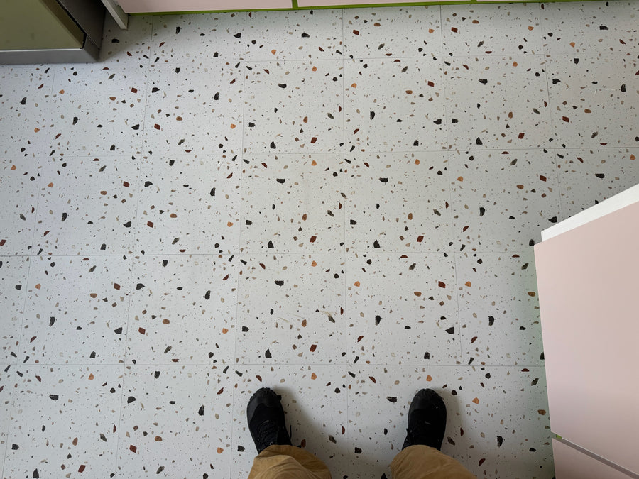 Vinyl Floor Stick on Tile - Luxe Terrazzo