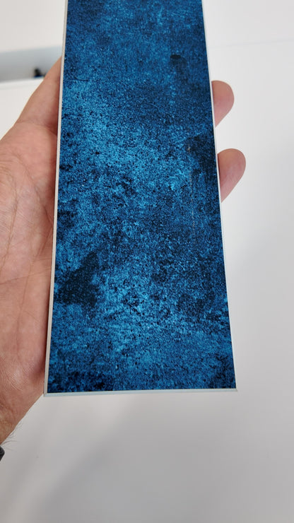 Long Subway Stick on Composite Tile - Blue Stone