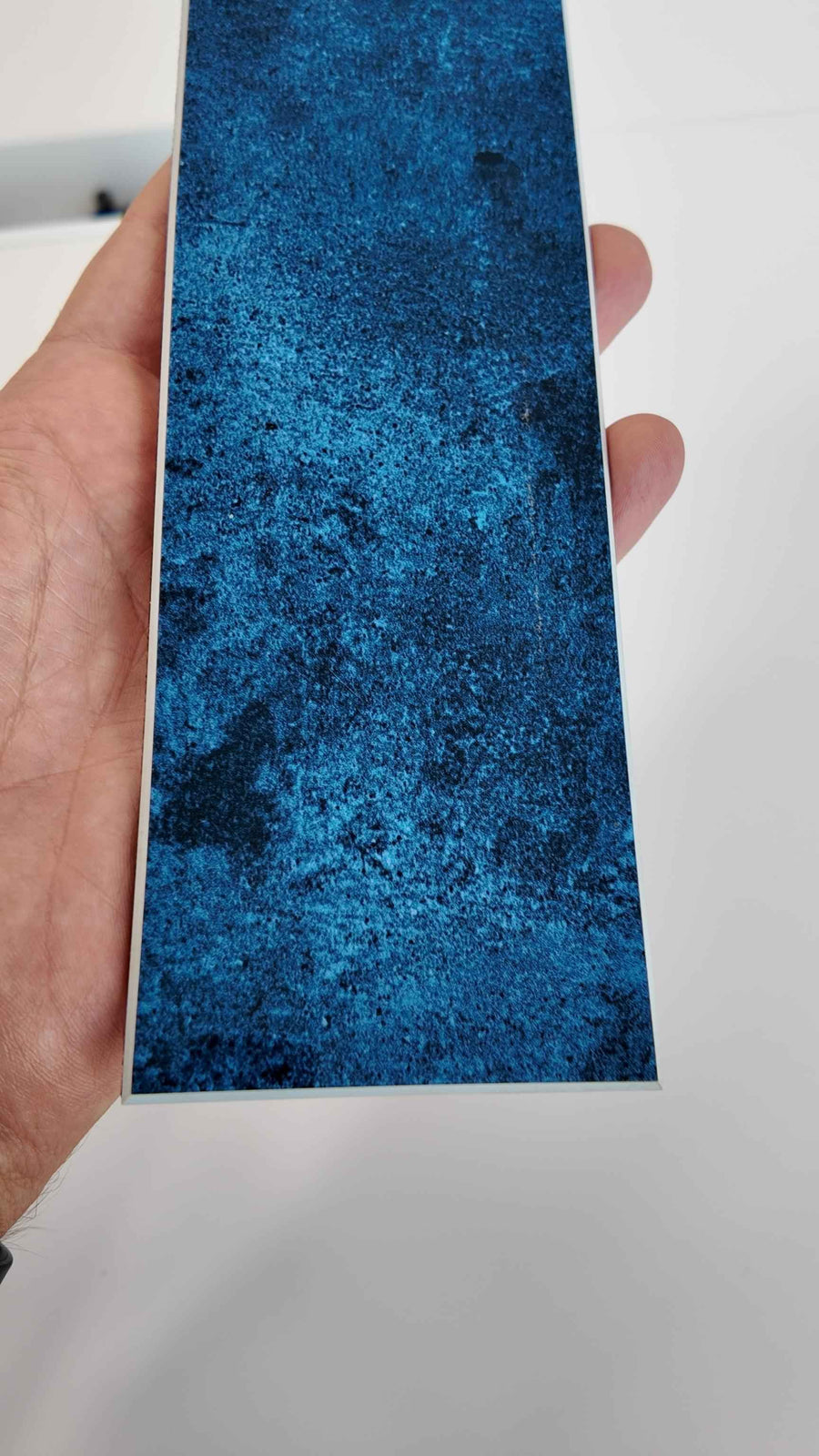 Long Subway Stick on Composite Tile - Blue Stone