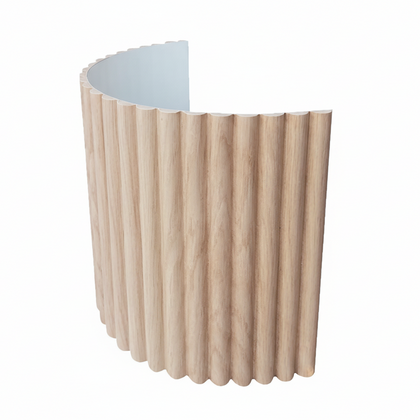 Demi Round Timber Panels - Oak Grain