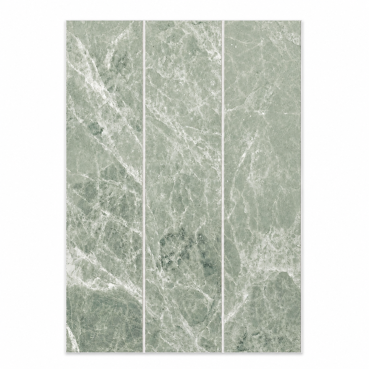 Peel and Stick on Composite Tile - Sage Green Marble