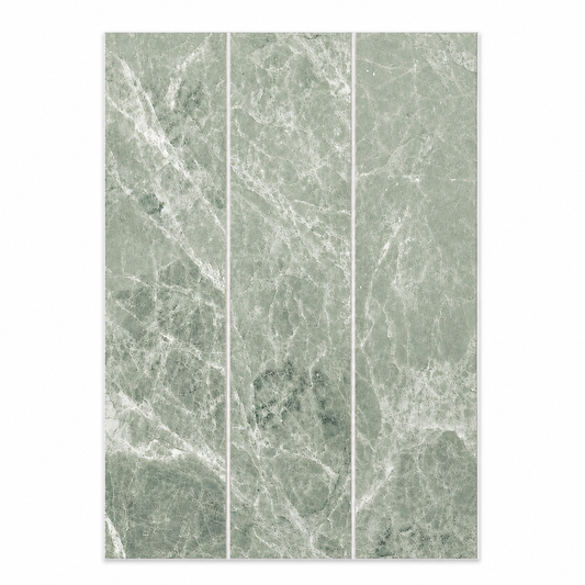 Peel and Stick on Composite Tile - Sage Green Marble