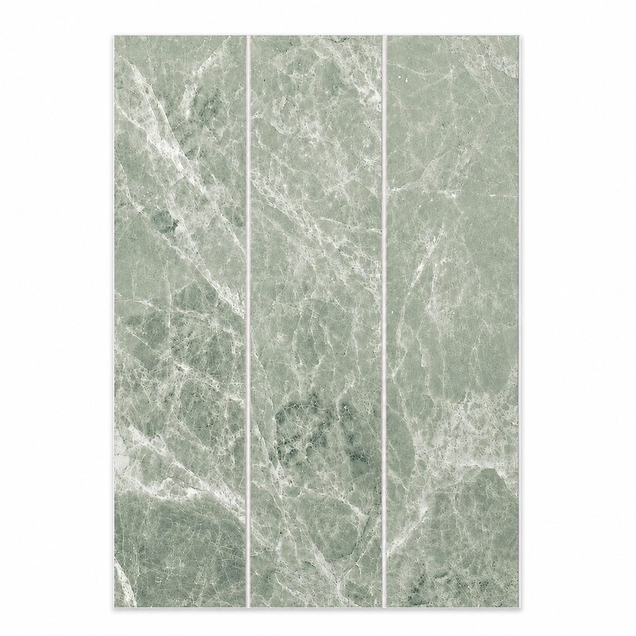 Peel and Stick on Composite Tile - Sage Green Marble