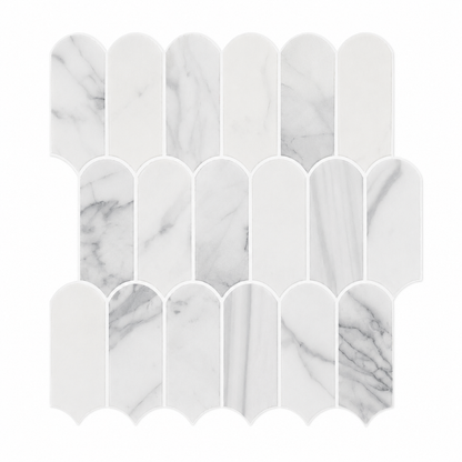 Peel and stick on Tile - Feather Grey Marble