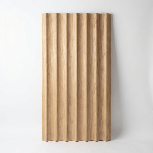 Scallop Timber Panels - Oak Grain