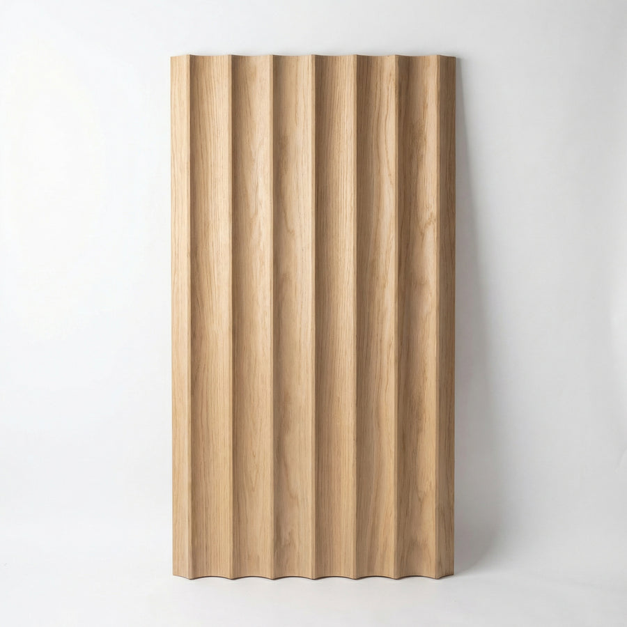 Scallop Timber Panels - Oak Grain