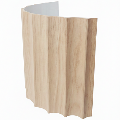 Scallop Timber Panels - Oak Grain