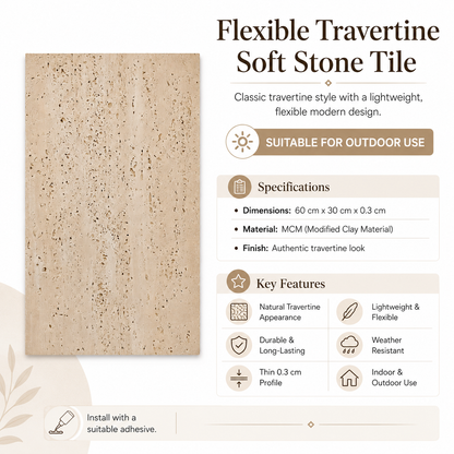 Soft Stone Travertine - Beige