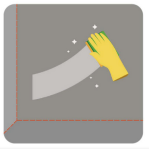 Step 1 — Clean the surface