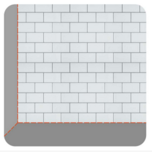Step 6 — Finish tiling wall