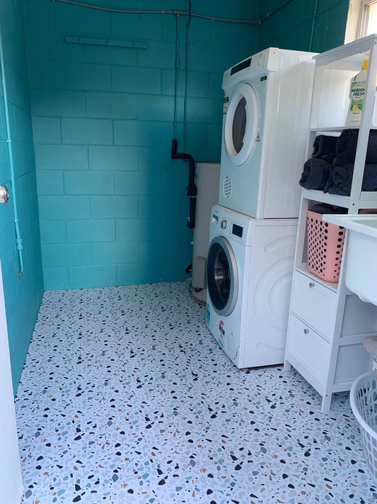 Vinyl Floor Stick on Tile - Terrazzo