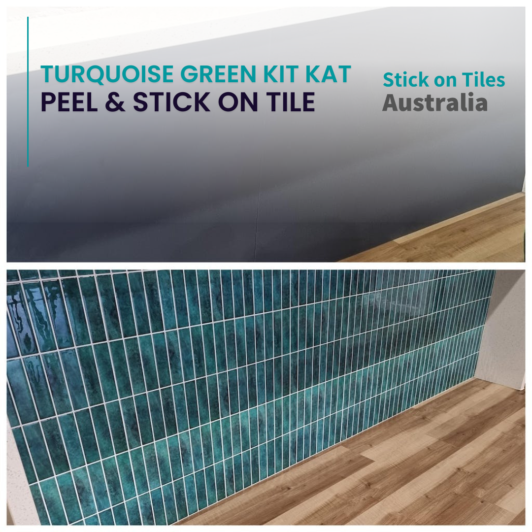 Kit Kat Stick on Tile - Turquoise Green