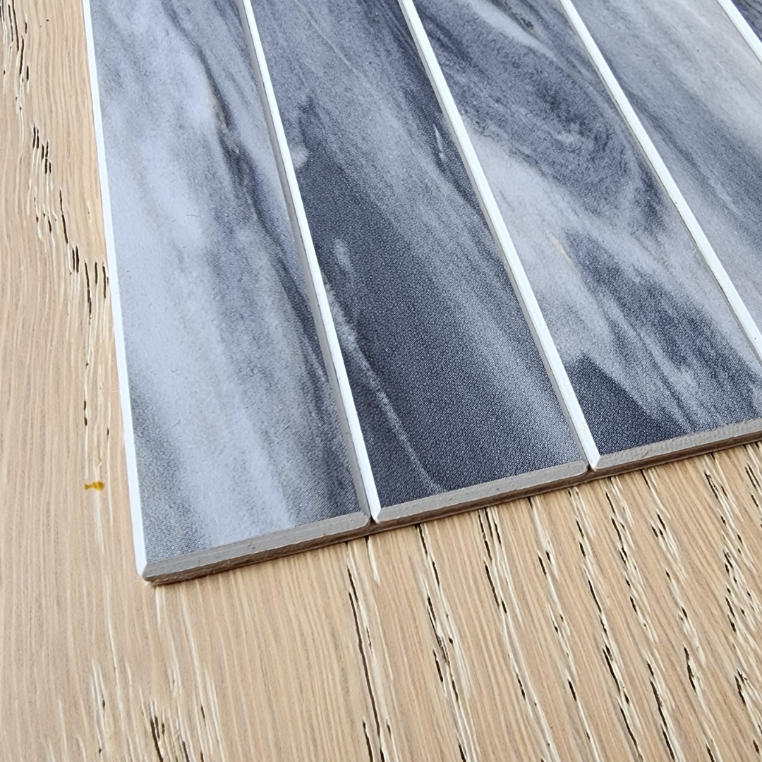 Kit Kat Stick on Composite Tile - Grey Marble