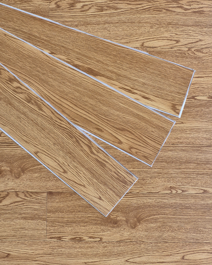 Vinyl Floor Planks Stick on Tile - Warm Oak