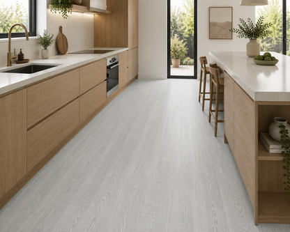 Vinyl Floor Planks Stick on Tile - Whitewashed Oak