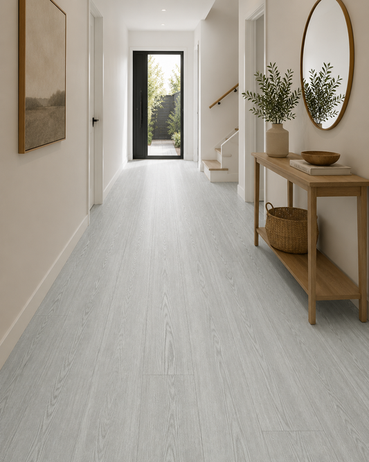 Vinyl Floor Planks Stick on Tile - Whitewashed Oak