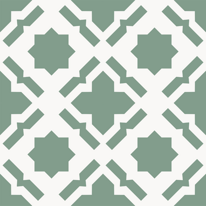 Vinyl Floor Stick on Tile - Sage Star