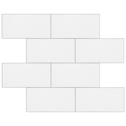 Subway Stick on Composite Tile - Gloss White
